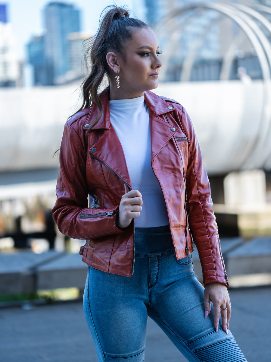 RAMONA TANNED LEATHER JACKET