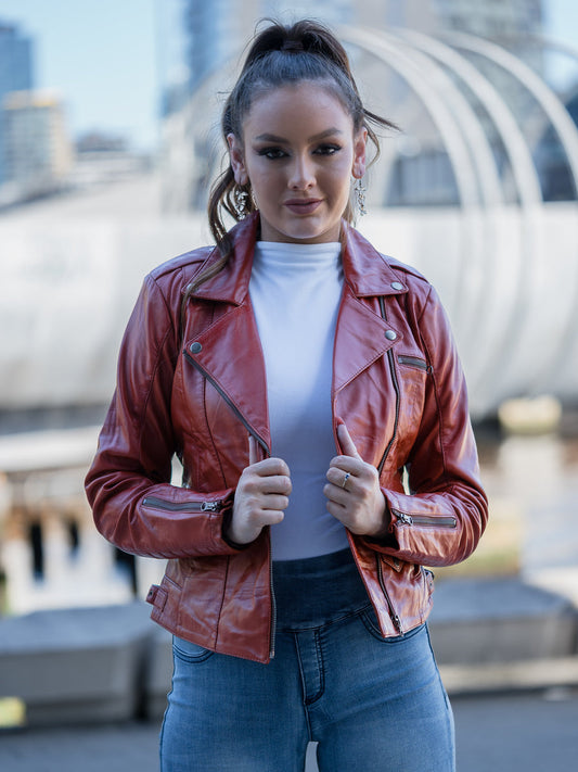 RAMONA TANNED LEATHER JACKET