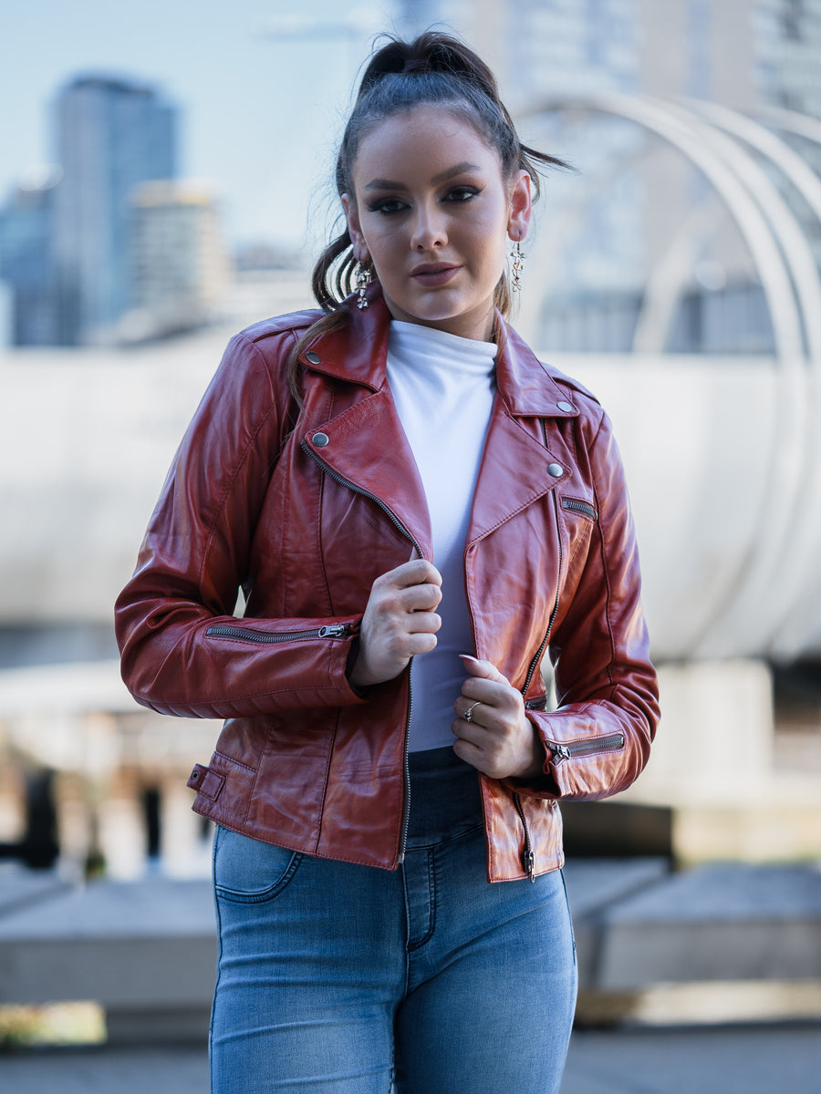 RAMONA TANNED LEATHER JACKET