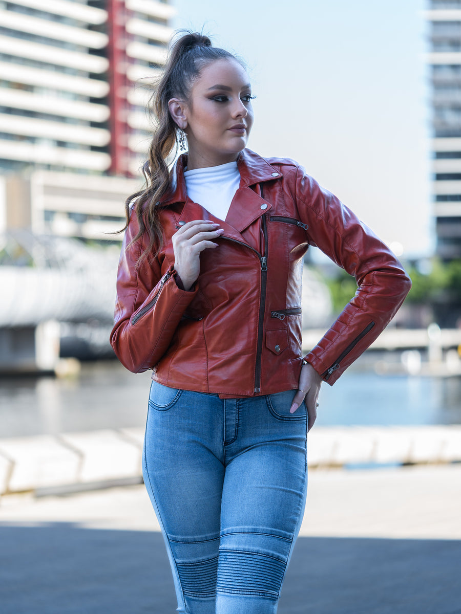 RAMONA TANNED LEATHER JACKET