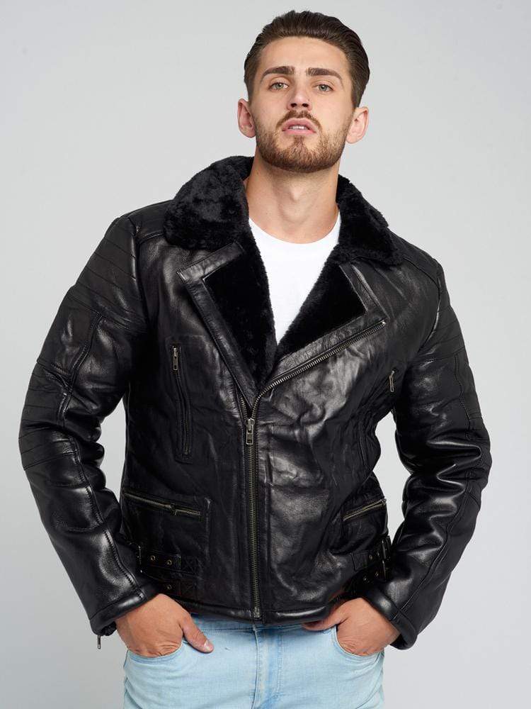 AUSTIN SHEARLING LEATHER JACKET