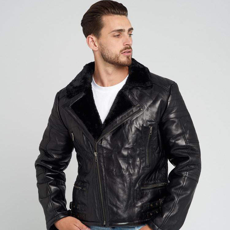 AUSTIN SHEARLING LEATHER JACKET