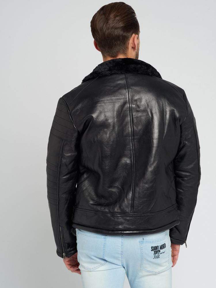 AUSTIN SHEARLING LEATHER JACKET