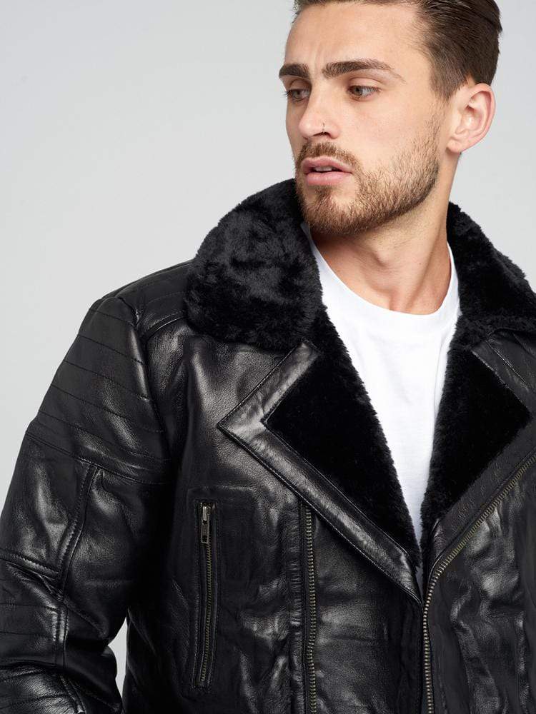 AUSTIN SHEARLING LEATHER JACKET