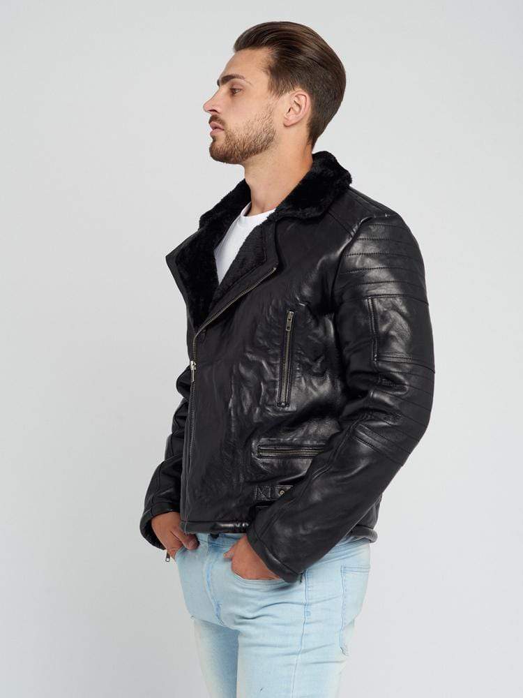 AUSTIN SHEARLING LEATHER JACKET