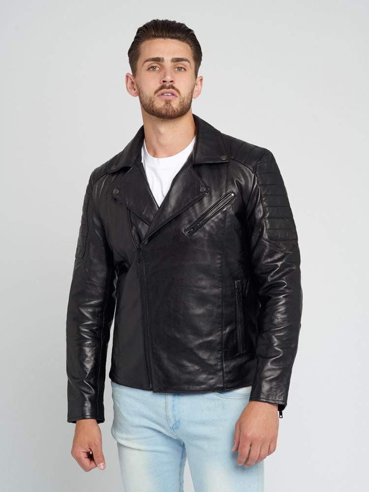 JAYDEN BLACK LEATHER JACKET