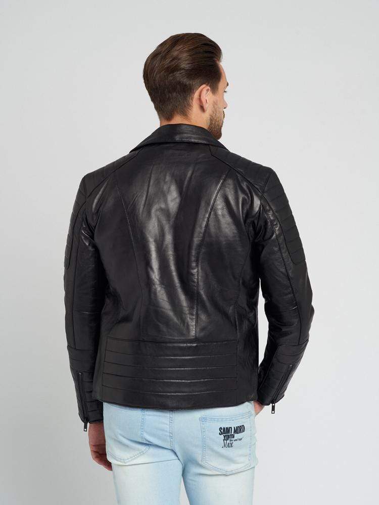 JAYDEN BLACK LEATHER JACKET