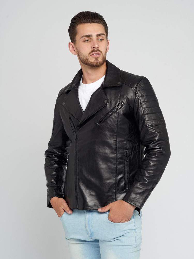 JAYDEN BLACK LEATHER JACKET