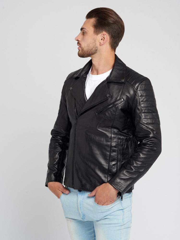 JAYDEN BLACK LEATHER JACKET