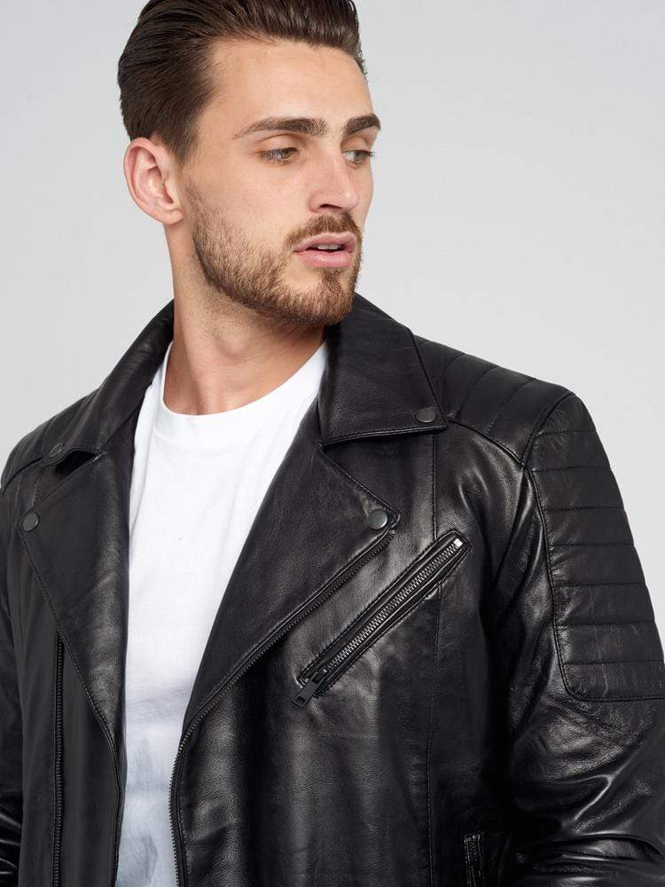 JAYDEN BLACK LEATHER JACKET