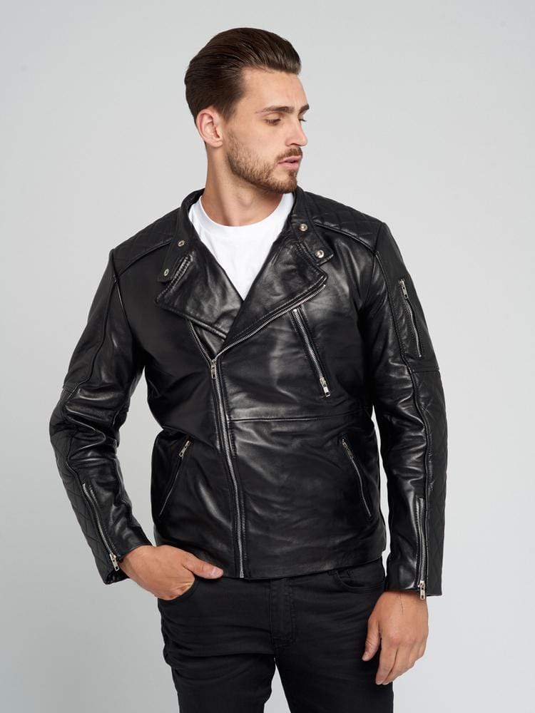 MURIEL BLACK LEATHER JACKET