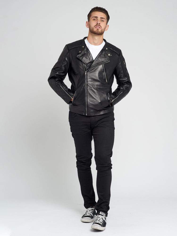 MURIEL BLACK LEATHER JACKET