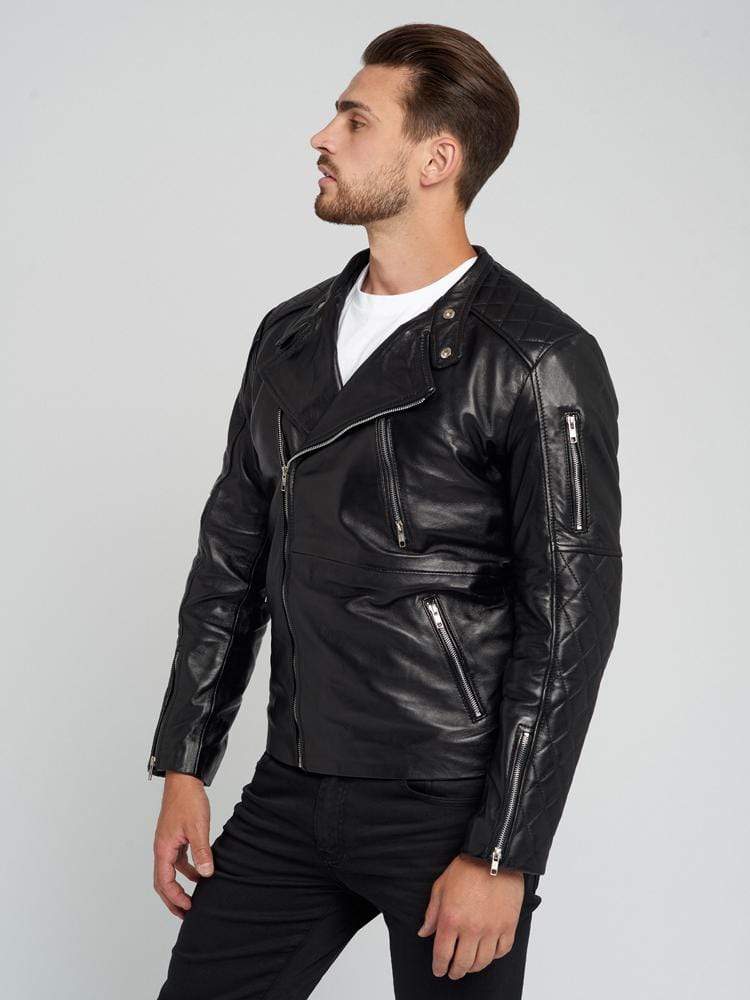 MURIEL BLACK LEATHER JACKET