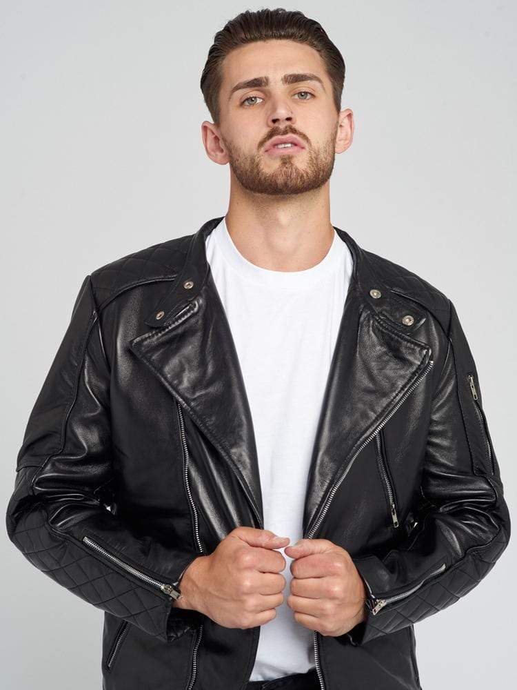 MURIEL BLACK LEATHER JACKET