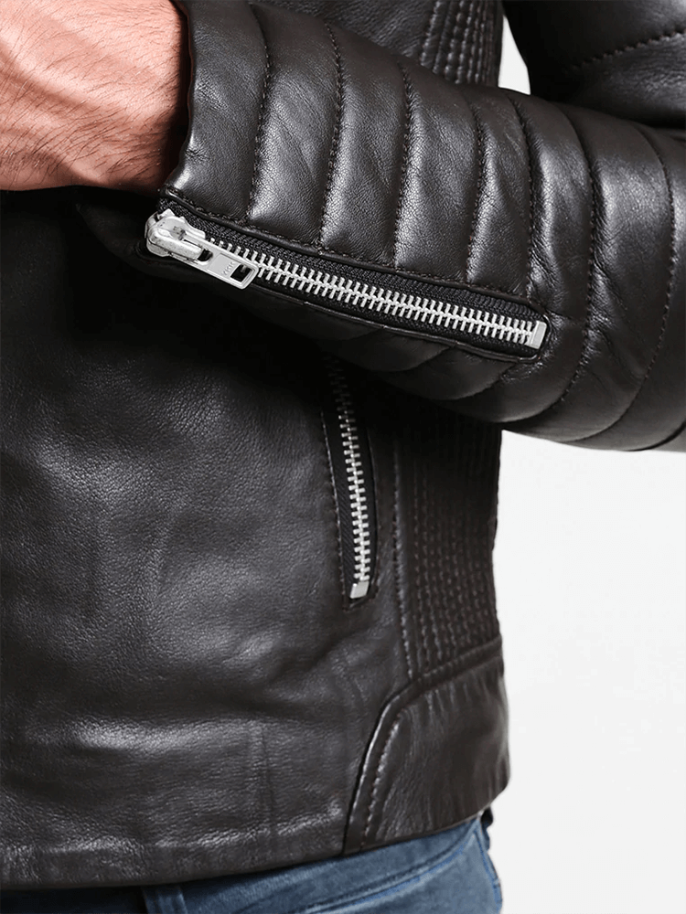 NICHOLAS BLACK LEATHER JACKET