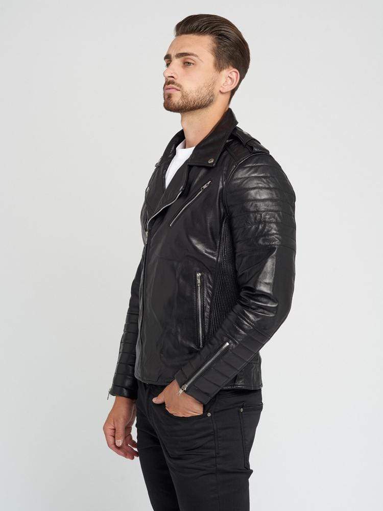 NICHOLAS BLACK LEATHER JACKET