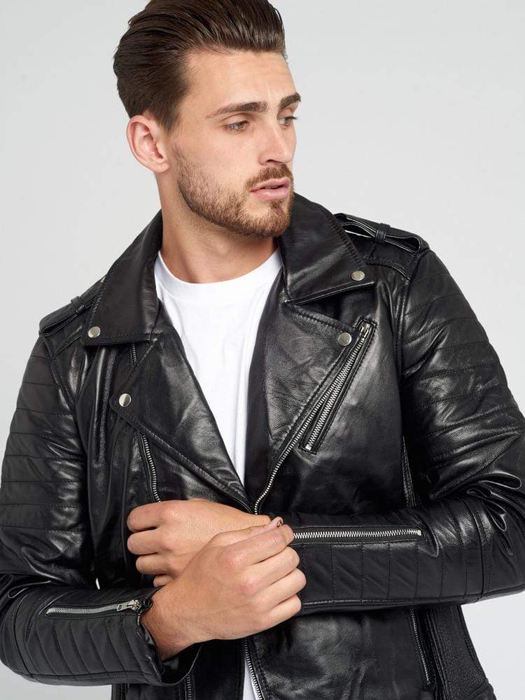 NICHOLAS BLACK LEATHER JACKET