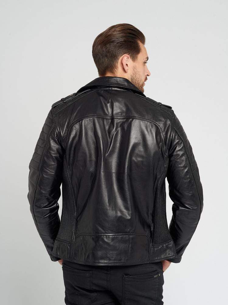 NICHOLAS BLACK LEATHER JACKET