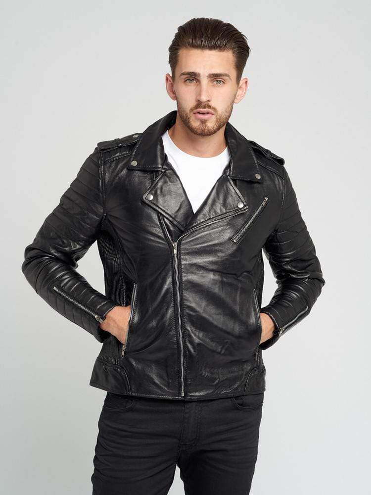 NICHOLAS BLACK LEATHER JACKET