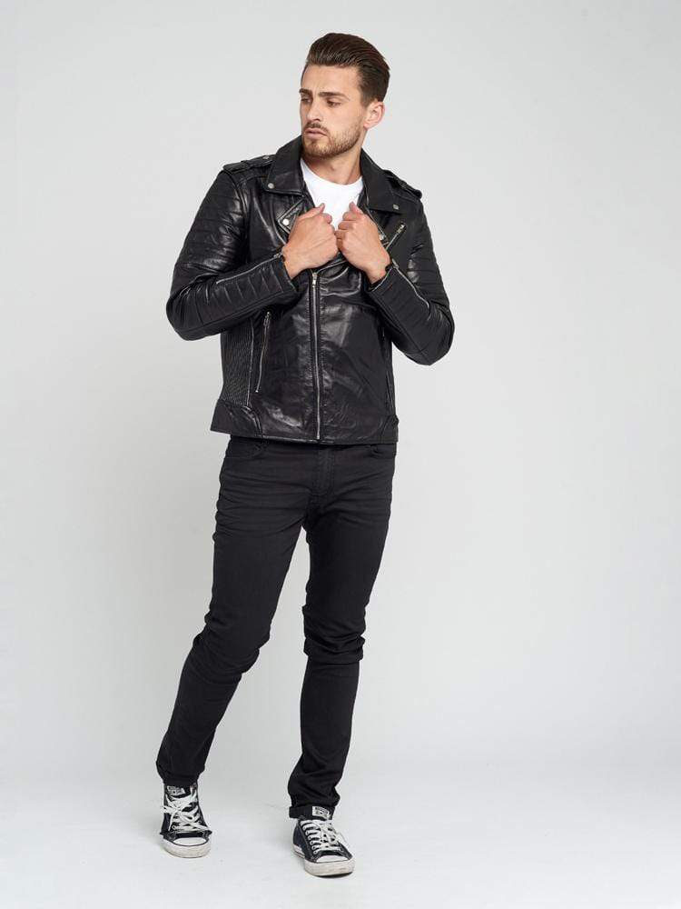 NICHOLAS BLACK LEATHER JACKET