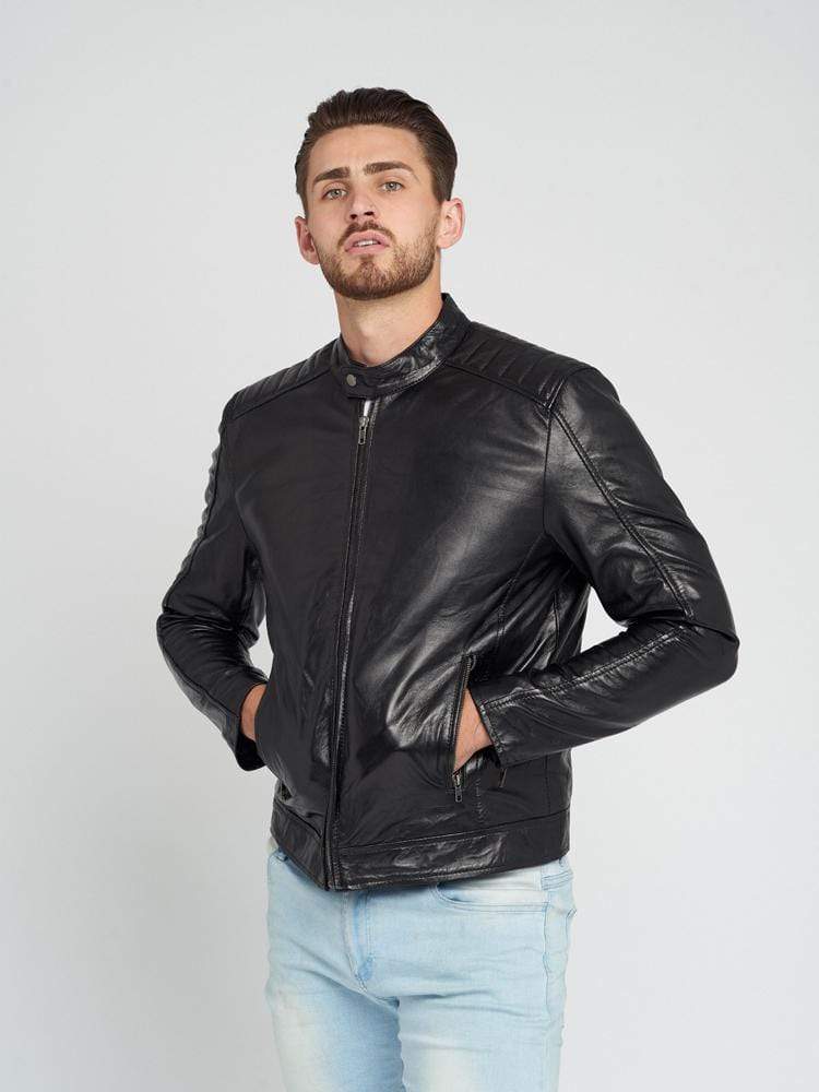 PETER BLACK LEATHER JACKET