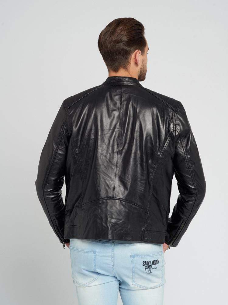 PETER BLACK LEATHER JACKET