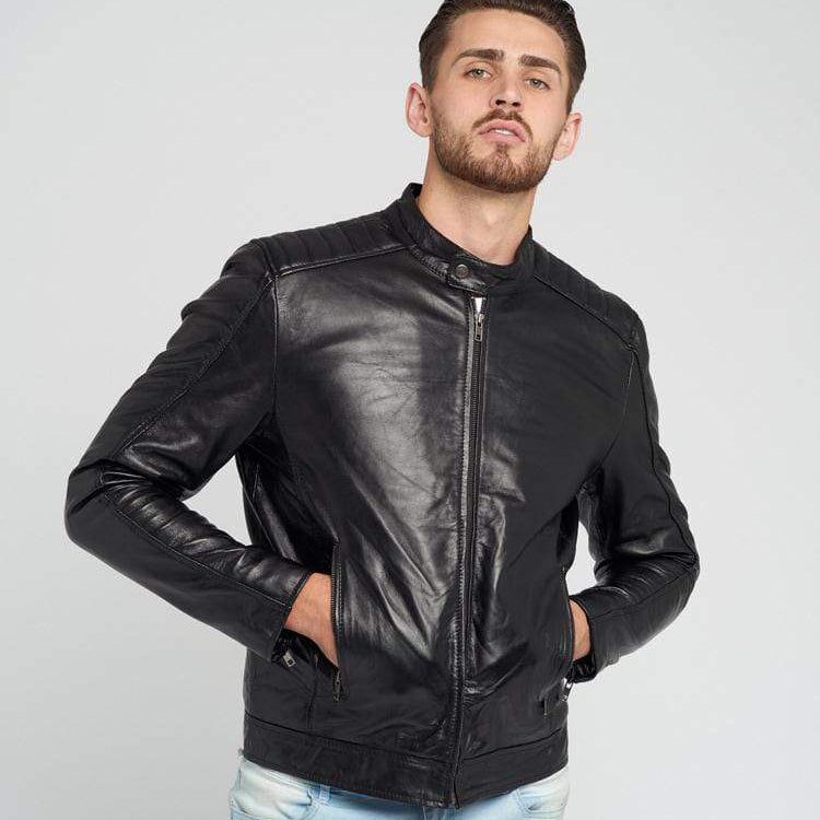 PETER BLACK LEATHER JACKET