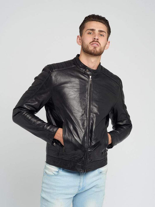 PETER BLACK LEATHER JACKET