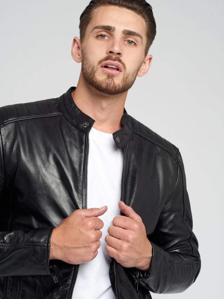 PETER BLACK LEATHER JACKET